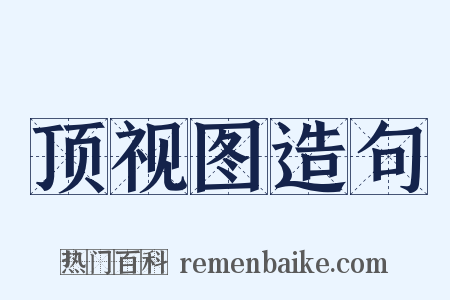 顶视图造句是什么意思的图片